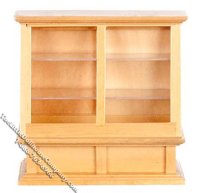 (image for) Miniature Oak Store Display Case for Dollhouses
