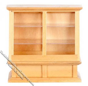 (image for) Miniature Oak Store Display Case for Dollhouses
