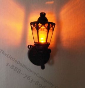(image for) Miniature Battery Operated Shelter Island Black Coach Lamp