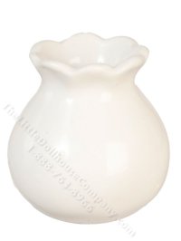 (image for) Miniature White Bud Vase for Dollhouses