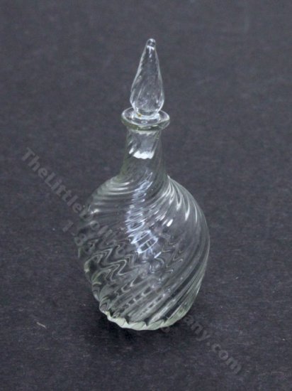 (image for) Miniature Ribbed Glass Decanter by Gerd Felka