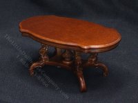 (image for) Miniature Walnut Coffee Table for Dollhouses