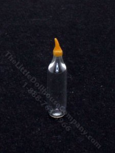 (image for) Miniature Glass Baby Bottle for Dollhouses