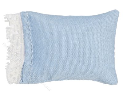 (image for) Miniature Blue Pillow for Dollhouses