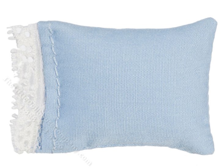 (image for) Miniature Blue Pillow for Dollhouses