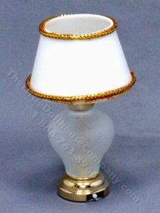 (image for) Miniature Battery Operated Frosted Table Lamp