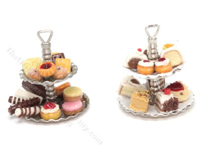 (image for) Miniature Tiered Cake Stands with Sweets
