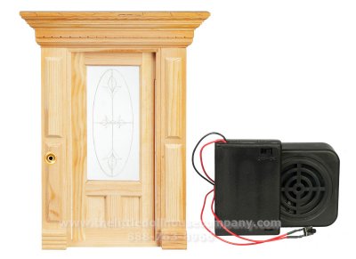 (image for) Dollhouse Scale Electronic "Chimes" Door Bell & Door