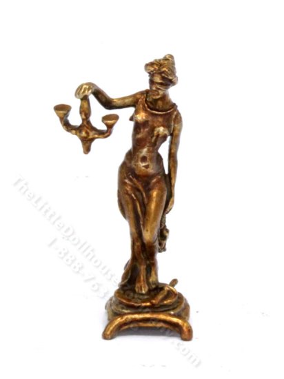 (image for) Miniature Brass Lady Justice Statue by Jim Pounder