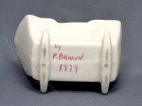 (image for) Handmade Miniature Porcelain Cradles for Dollhouses