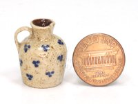 (image for) Miniature Stoneware Pitcher with Dots Design