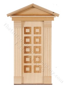 (image for) Dollhouse 10 Raised Panel Federal Door