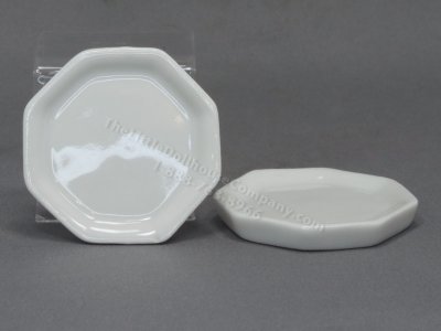 (image for) Miniature White Ceramic Octagon Platter
