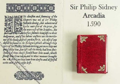 (image for) Miniature Book: 'Arcadia' by Sir Philip Sidney, 1590