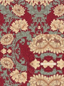 (image for) Dollhouse Scale Model William Morris Wallpaper