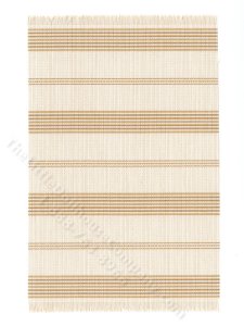 (image for) Miniature Cream Striped Rug for Dollhouses