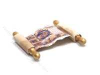 (image for) Miniature Illuminated Manuscript Scroll for Dollhouses