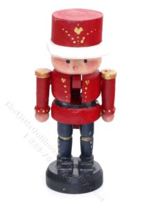 (image for) Miniature Red Nutcracker Decoration for Dollhouses