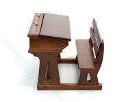 (image for) Miniature Double School Desk for Dollhouses