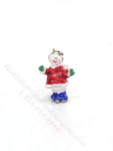 (image for) Miniature Angel Snowman Figurine for Dollhouses