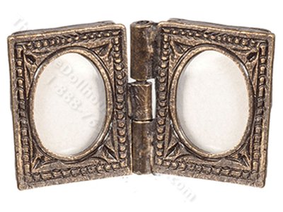 (image for) Miniature Oval Folding Frame for Dollhouses