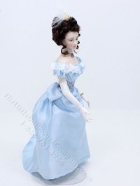 (image for) Lady in a Blue Silk Gown Doll by Carie Lourenco