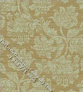(image for) Floral Damask Pattern Miniature Wallpaper for Dollhouses