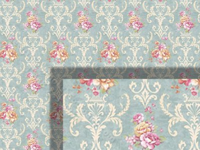 (image for) 1/2 Scale Wallpaper for Dollhouses