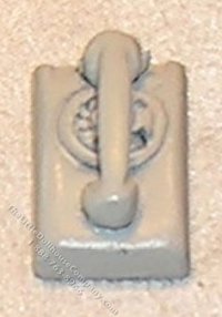 (image for) Miniature Wall Dial Telephone, White for Dollhouses