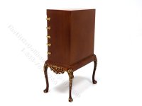 (image for) Miniature Walnut Chinese Chippendale Cabinet for Dollhouses