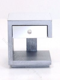 (image for) Miniature Modern Mirrored Right Nightstand by Judith Blondell