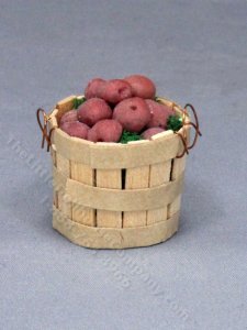 (image for) Miniature Bucket of Potatoes for Dollhouses