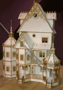(image for) Half Scale Ashley Gothic Laser Cut Dollhouse Kit