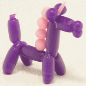 (image for) Miniature Decorative Purple and Pink Balloon Unicorn
