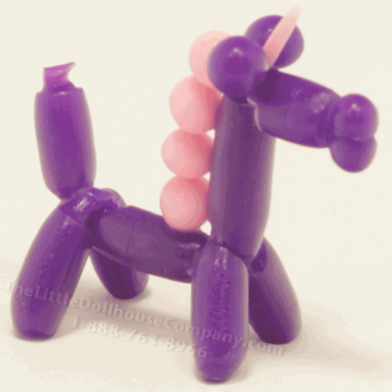 (image for) Miniature Decorative Purple and Pink Balloon Unicorn