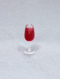 (image for) Miniature Glass of Red Wine for Dollhouses
