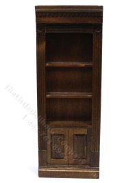 (image for) Miniature Walnut Finish Bookshelf for Dollhouses