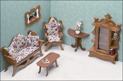 (image for) DIY Dollhouse Furniture - Living Room Kit