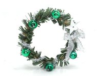 (image for) Miniature Green and Silver Wreath