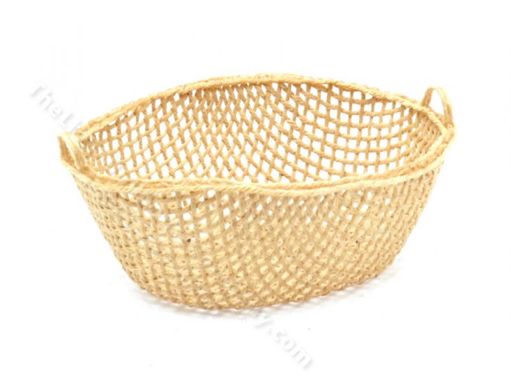 (image for) Miniature Large Oval Basket with Side Handles