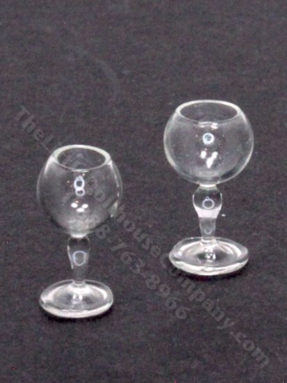 (image for) Miniature Pair of Red Wine Glasses