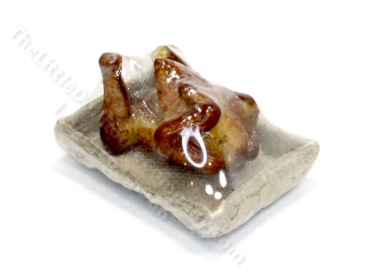 (image for) Miniature Take-Away Roasted Chicken for Dollhouses