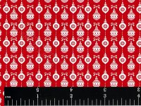 (image for) Christmas Ornaments Pattern Miniature Wallpaper for Dollhouses