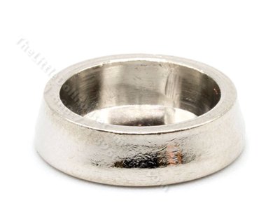 (image for) Miniature Silver Dog Food Bowl for Dollhouses