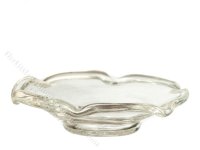 (image for) Miniature Fluted Glass Plate for Dollhouses