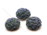 (image for) Miniature 1 inch Blue Mound Bush (3 pack) for Dollhouses
