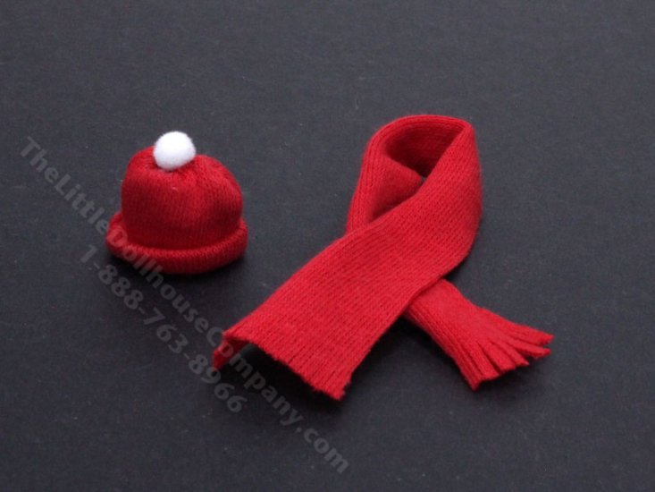 (image for) Miniature Hat and Scarf for Dollhouses