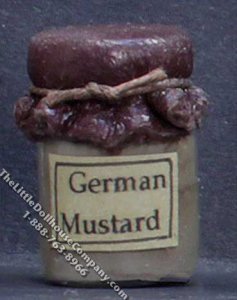 (image for) Miniature Homemade German Mustard in Wax Sealed Jar