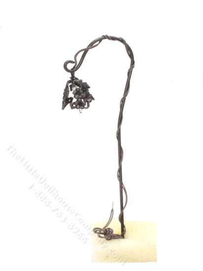 (image for) Miniature Bronze Hook Garden Light for Dollhouses