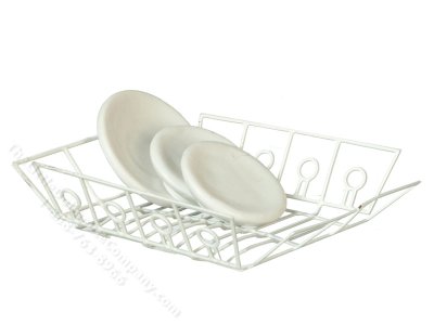 (image for) Miniature White Dish Drainer for Dollhouses